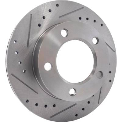 New Cross-Drilled And Slotted Brake Disc Compatible With Ford Bronco Xl 8 Cyl 5.0L F-150 Eddie Bauer thumbnail 4