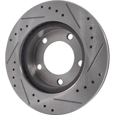 New Cross-Drilled And Slotted Brake Disc Compatible With Ford Bronco Xl 8 Cyl 5.0L F-150 Eddie Bauer thumbnail 12