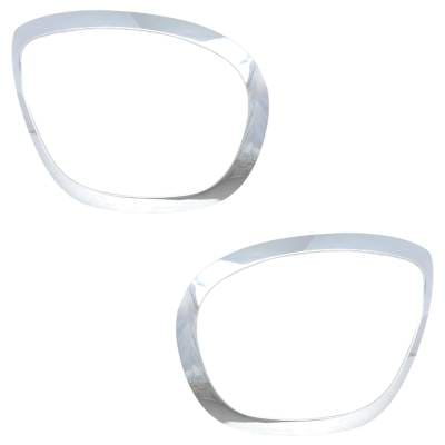 New Pair Of Headlight Bezel Compatible With Mini Cooper Countryman S All4 4 Cyl 2.0L Cooper thumbnail 4