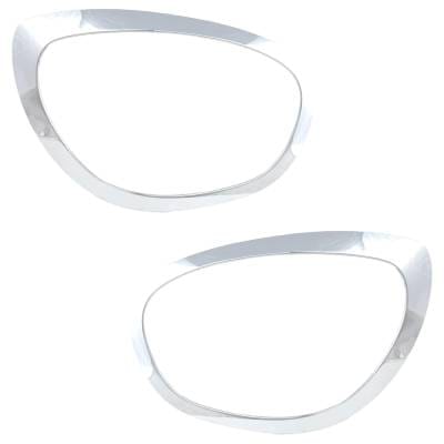 New Pair Of Headlight Bezel Compatible With Mini Cooper Countryman S All4 4 Cyl 2.0L Cooper thumbnail 6