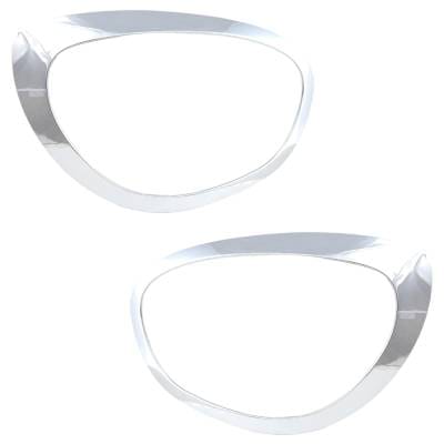 New Pair Of Headlight Bezel Compatible With Mini Cooper Countryman S All4 4 Cyl 2.0L Cooper thumbnail 8