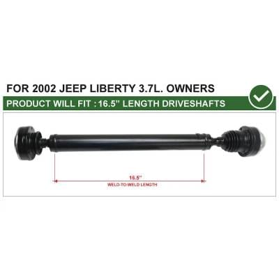 Front Driveshaft Compatible With 2002-2007 Jeep Liberty Rocky Mountain Edition Liberty 2.4L 3.7L 4Wd thumbnail 4