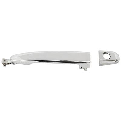 Front Driver Side Exterior Door Handle Compatible With 2007-2011 Toyota Camry Black With Key Hole thumbnail 2