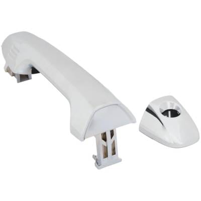 Front Left (Driver Side) Exterior Door Handle Compatible With 2016-2023 Toyota Tacoma Chrome With thumbnail 4