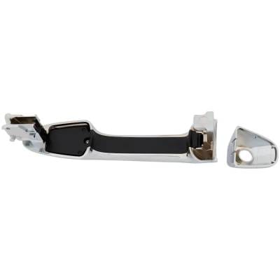 Front Left (Driver Side) Exterior Door Handle Compatible With 2016-2023 Toyota Tacoma Chrome With thumbnail 8