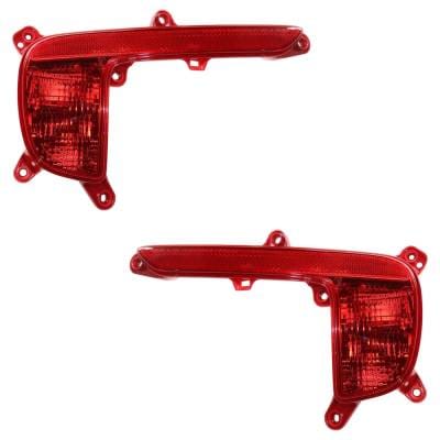 New Rear Left And Rear Right Bumper Reflector Compatible With Kia Rio Lx 4 Cyl 1.6L Rio Ex 4 Cyl thumbnail 2