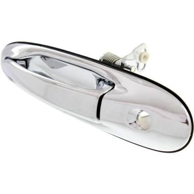 Front Driver Side Exterior Door Handle Compatible With 1998-2002 Lincoln Town Car Chrome With Key thumbnail 4