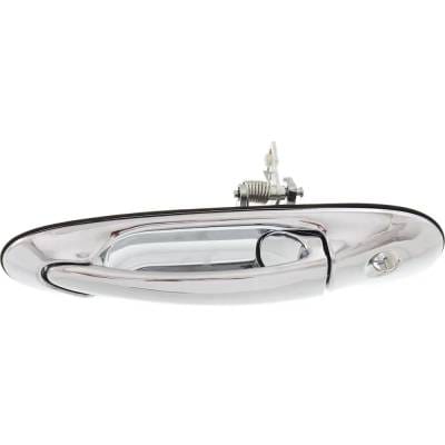 Front Left (Driver Side) Exterior Door Handle Compatible With 1998-2002 Lincoln Town Car Chrome With thumbnail 8