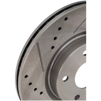 New Cross-Drilled Brake Disc Compatible With Nissan Altima S 6 Cyl 3.5L Altima Sr 6 Cyl 3.5L Altima thumbnail 8