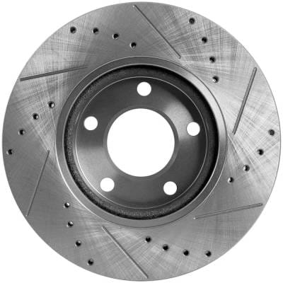 New Cross-Drilled And Slotted Brake Disc Compatible With Mazda 3 Sport Gx 4 Cyl 2.0L 3 Gx 4 Cyl 2.0L thumbnail 8