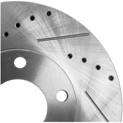 New Cross-Drilled And Slotted Brake Disc Compatible With Mazda 3 Sport Gx 4 Cyl 2.0L 3 Gx 4 Cyl 2.0L thumbnail 14