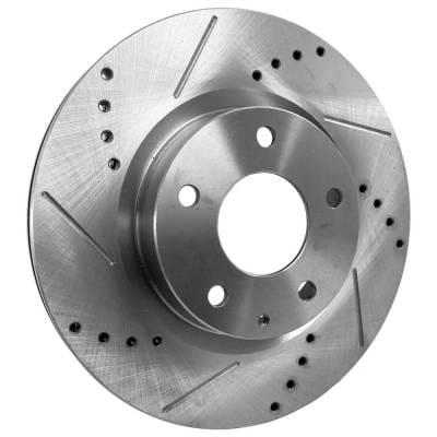 New Cross-Drilled And Slotted Brake Disc Compatible With Mazda Cx-3 Gs 4 Cyl 2.0L 3 Sport 4 Cyl 2.0L thumbnail 4