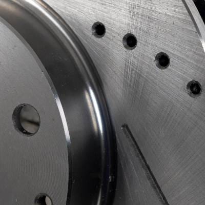 New Cross-Drilled And Slotted Brake Disc Compatible With Mazda 3 Sport Gt 4 Cyl 2.5L 3 Sport Gs 4 thumbnail 4