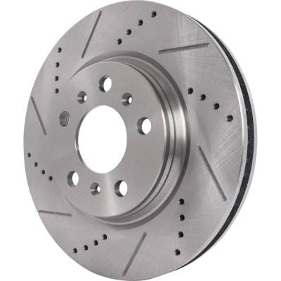 New Cross-Drilled Brake Disc Compatible With Buick Chevrolet Pontiac Lacrosse Cxl 6 Cyl 3.8L Grand thumbnail 6