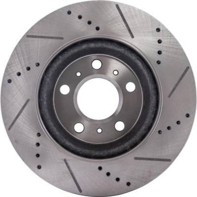 New Cross-Drilled Brake Disc Compatible With Buick Chevrolet Pontiac Lacrosse Cxl 6 Cyl 3.8L Grand thumbnail 8
