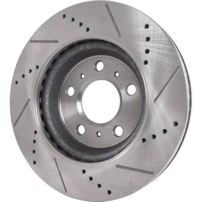 New Cross-Drilled Brake Disc Compatible With Buick Chevrolet Pontiac Lacrosse Cx 6 Cyl 3.8L Grand thumbnail 12