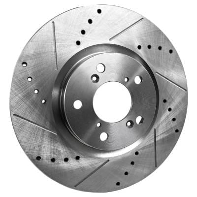 New Cross-Drilled Brake Disc Compatible With Acura Honda Pilot Ex-L 6 Cyl 3.5L Pilot Touring 6 Cyl thumbnail 4