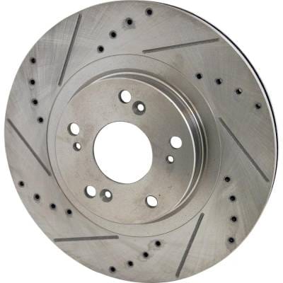 New Cross-Drilled Brake Disc Compatible With Acura Honda Civic Si 4 Cyl 2.0L Csx Type-S 4 Cyl 2.0L thumbnail 2