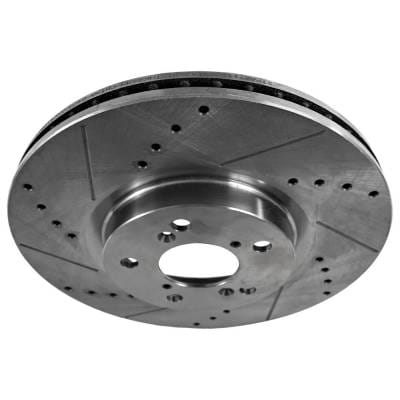 New Cross-Drilled Brake Disc Compatible With Acura Honda Pilot Ex 6 Cyl 3.5L Rlx Sport Hybrid Sh-Awd thumbnail 12