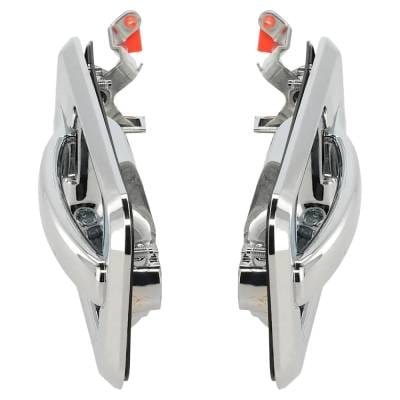 Front Driver And Passenger Side Exterior Door Handle Compatible With 2003-2009 Hummer H2 Chrome With thumbnail 6