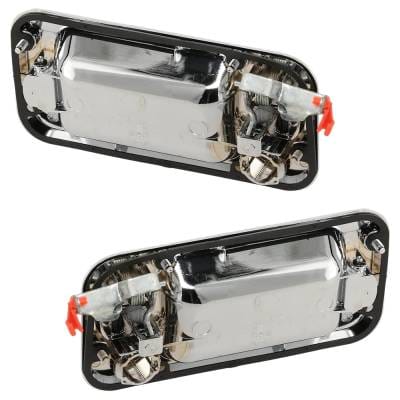 Front Driver And Passenger Side Exterior Door Handle Compatible With 2003-2009 Hummer H2 Chrome With thumbnail 12
