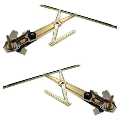 New Front Left And Front Right Window Regulator Compatible With Honda Civic Gx 4 Cyl 1.6L Civic thumbnail 6