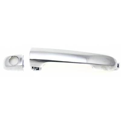 Front Driver Side Exterior Door Handle Compatible With 2007-2012 Hyundai Elantra Chrome With Key thumbnail 2