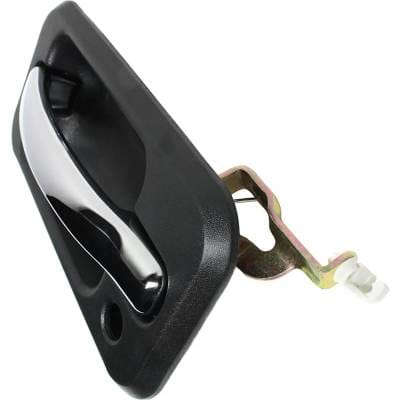 Front Driver Side Exterior Door Handle Compatible With 2003-2009 Hummer H2 Chrome Lever With Black thumbnail 4