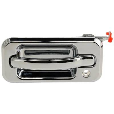 Front Driver Side Exterior Door Handle Compatible With 2003-2009 Hummer H2 Chrome With Key Hole thumbnail 2