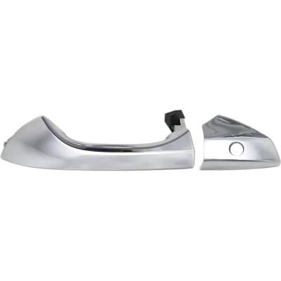 Front Left (Driver Side) Exterior Door Handle Compatible With 2008-2012 Honda Accord Chrome With Key thumbnail 2