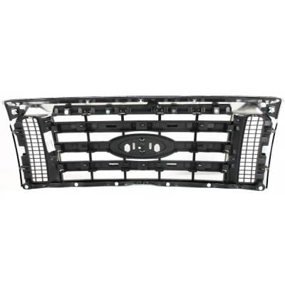 New Chrome Shell Grille Assembly Compatible With Ford F-150 Xlt 6 Cyl 3.7L F-150 Xlt 8 Cyl 5.4L thumbnail 8