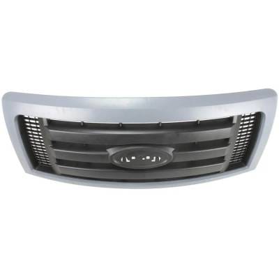 New Gray Shell Grille Assembly Compatible With Ford F-150 Stx 8 Cyl 5.0L F-150 Fx4 6 Cyl 3.5L F-150 thumbnail 12