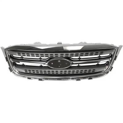 New Chrome Molding Grille Assembly Compatible With Ford Taurus Limited 6 Cyl 3.5L Taurus Sel 6 Cyl thumbnail 2