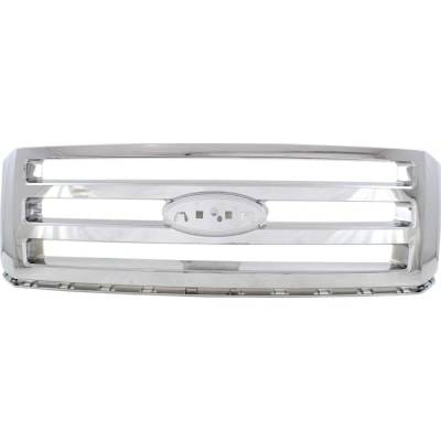 New Chrome Grille Assembly Compatible With Ford Expedition Max Xl 8 Cyl 5.4L Expedition King Ranch 8 thumbnail 2