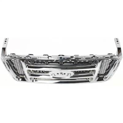 Black Shell Grille Assembly Compatible With Ford F-150 Harley-Davidson Edition 8 Cyl 5.4L 2006-2008 thumbnail 12
