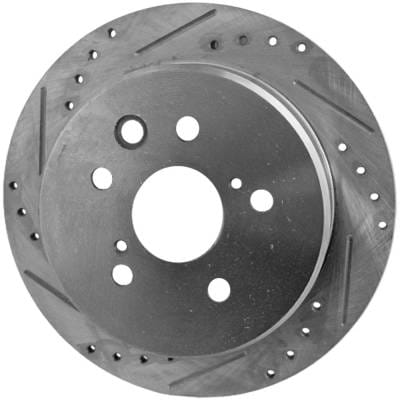 New Cross-Drilled Brake Disc Compatible With Lexus Is250 F Sport 6 Cyl 2.5L Is250 Base 6 Cyl 2.5L thumbnail 2