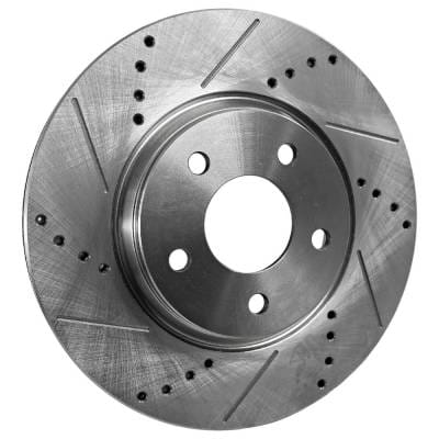 New Cross-Drilled Brake Disc Compatible With Infiniti Nissan 370Z Sport 6 Cyl 3.7L Maxima Platinum 6 thumbnail 4