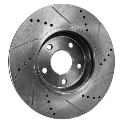 New Cross-Drilled Brake Disc Compatible With Infiniti Nissan M37 Base 6 Cyl 3.7L M35h Base 6 Cyl thumbnail 8