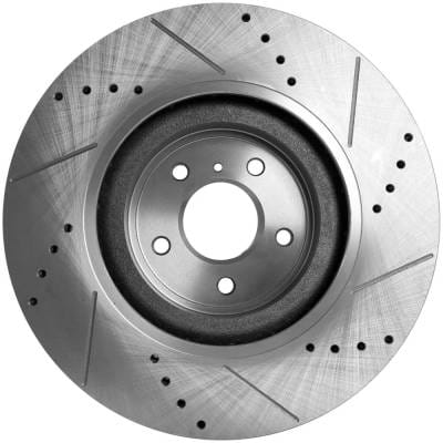 New Cross-Drilled And Slotted Brake Disc Compatible With Infiniti Nissan Q50 Sensory 6 Cyl 3.0L Q70 thumbnail 8