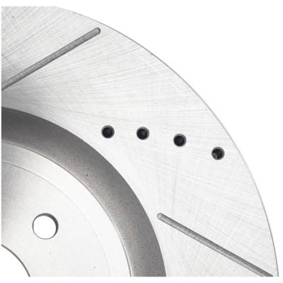New Cross-Drilled And Slotted Brake Disc Compatible With Infiniti Nissan Q50 Sensory 6 Cyl 3.0L Q70 thumbnail 14