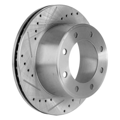 New Cross-Drilled Brake Disc Compatible With Ford F-350 Super Duty King Ranch 10 Cyl 6.8L F-350 thumbnail 2