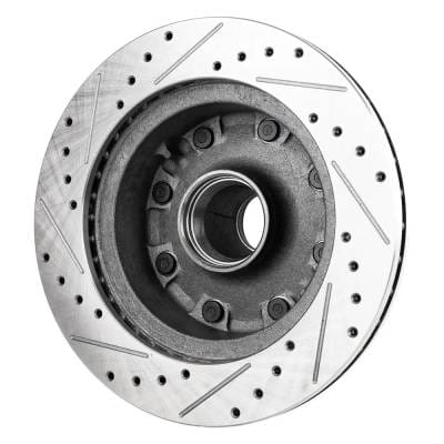 New Cross-Drilled Brake Disc Compatible With Ford E-350 Econoline Xl 10 Cyl 6.8L 1995-2004 By 1320 thumbnail 6