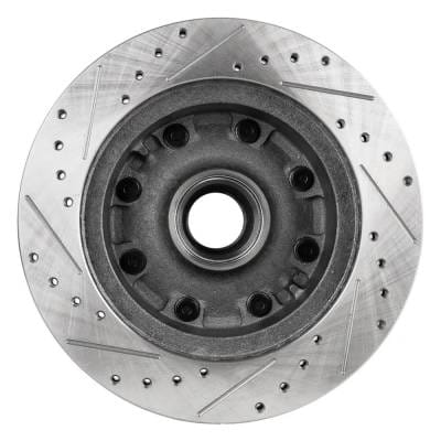 New Cross-Drilled Brake Disc Compatible With Ford E-350 Econoline Club Wagon Xlt Hd 8 Cyl 7.3L E-350 thumbnail 8