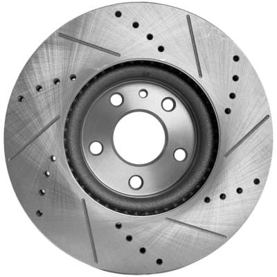 New Cross-Drilled Brake Disc Compatible With Ford Lincoln Fusion Se 4 Cyl 1.5L Fusion Platinum thumbnail 8