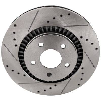 New Cross-Drilled Brake Disc Compatible With Ford Mercury Taurus Limited 6 Cyl 3.5L Taurus X Eddie thumbnail 2
