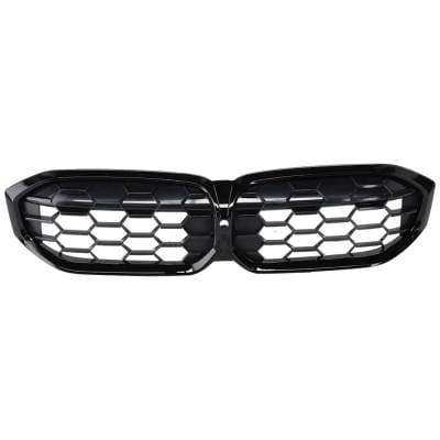 New Bright Black Grille Assembly Compatible With Bmw M340i Xdrive Base 6 Cyl 3.0L M340i Base 6 Cyl thumbnail 2