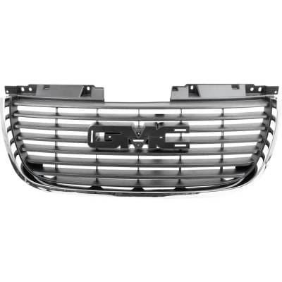 New Chrome Shell Grille Assembly Compatible With Gmc Yukon Sle 8 Cyl 5.3L Yukon Xl 1500 Slt 8 Cyl thumbnail 4