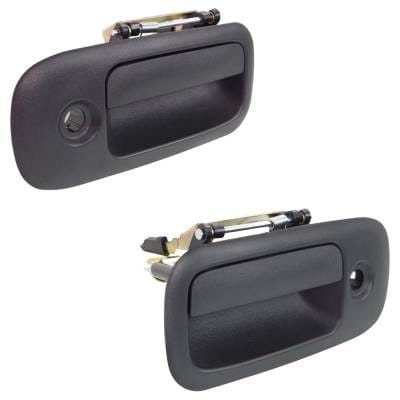 Front Left And Right Exterior Door Handle Compatible With 2010-2023 Gmc Savana Textured Black thumbnail 6
