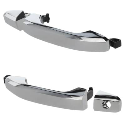 Front Driver And Passenger Side Exterior Door Handle Compatible With 2014-2022 Chevrolet Silverado thumbnail 2