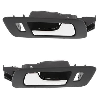 Front Driver And Passenger Side Interior Door Handle Compatible With 2005-2011 Cadillac Sts Beige thumbnail 4
